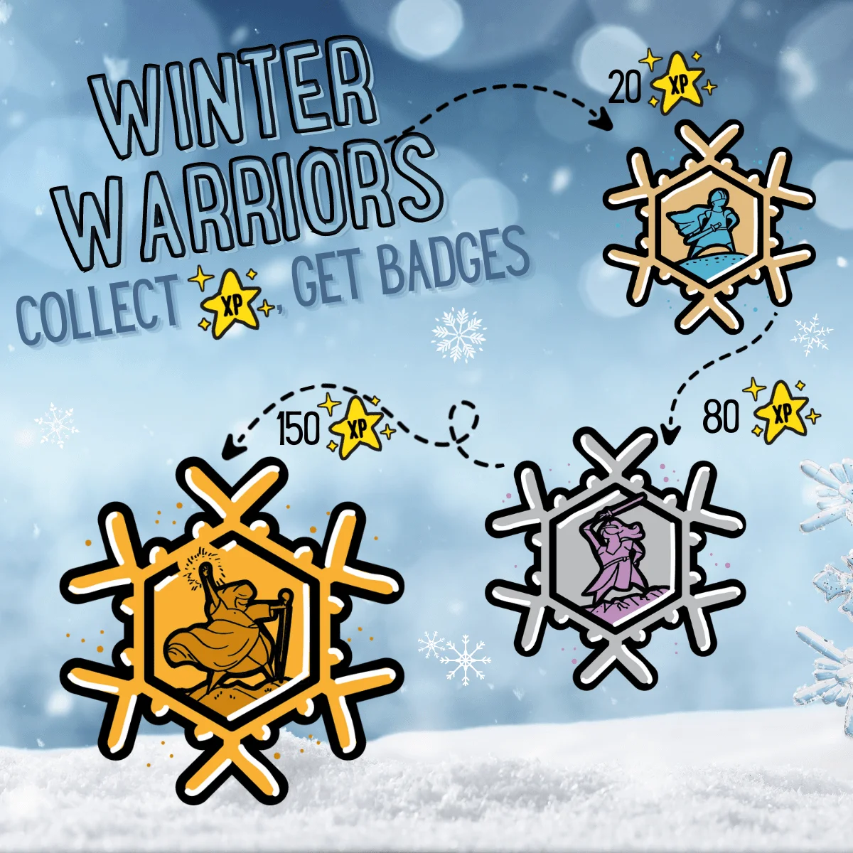 January & the Winter Warriors badge