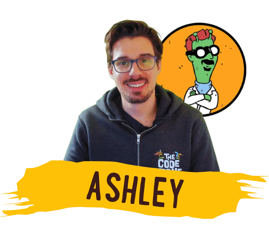Ashley - Coding club mentor and CEO photo,