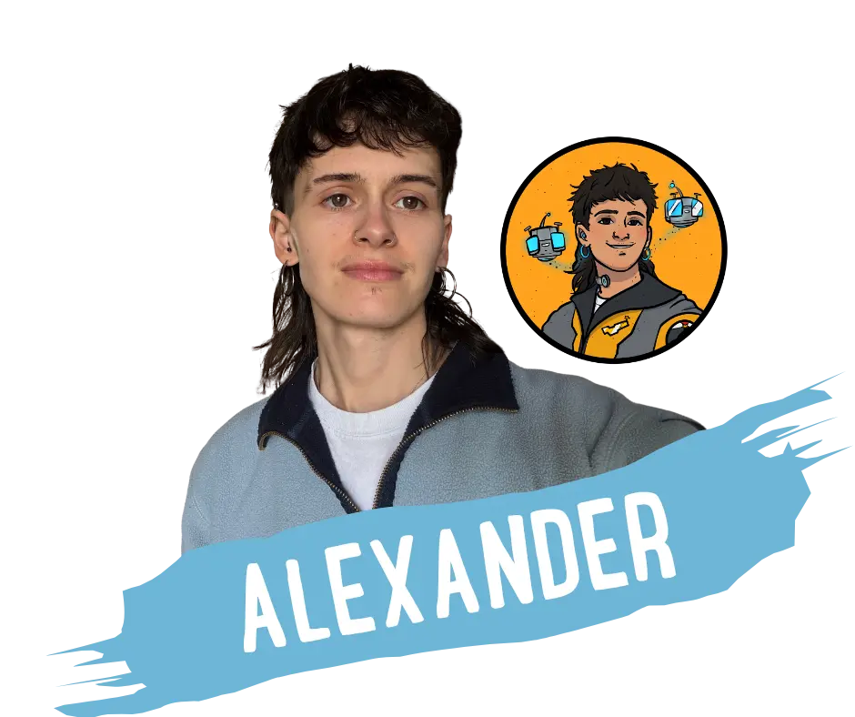 Alexander - Customer Success & Game Dev Club Mentor - for code club