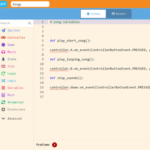 Python in The Code Zone Platform