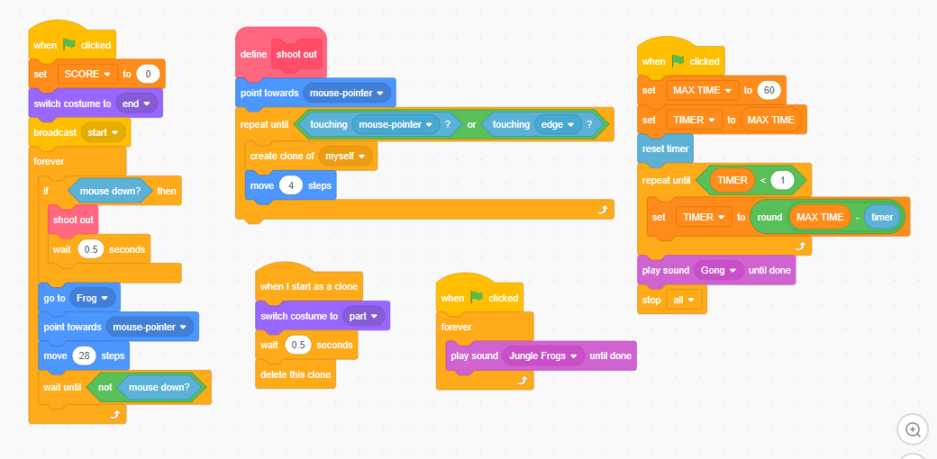 Code Blocks in Scratch