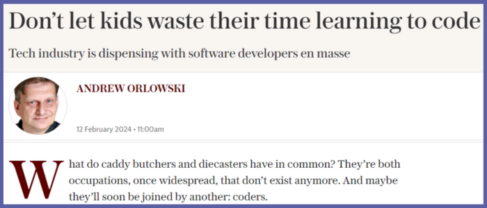 Telegraph Starting Comment