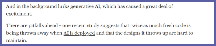 AI Comments from Telegraph
