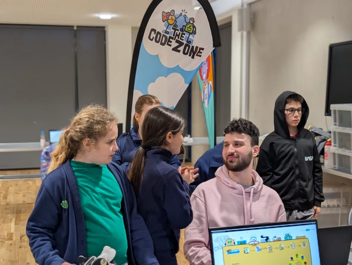 Coding session at Cambridge